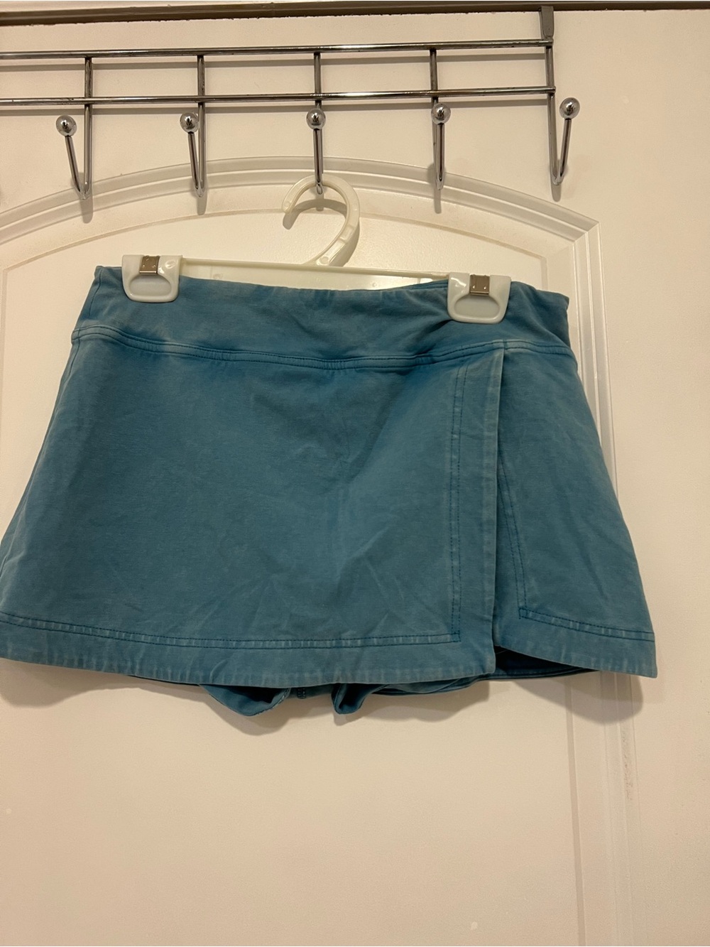 Free People Teal Wrap Skort